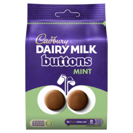 Picture of Bags Giant Buttons Mint Cadbury 110g x10
